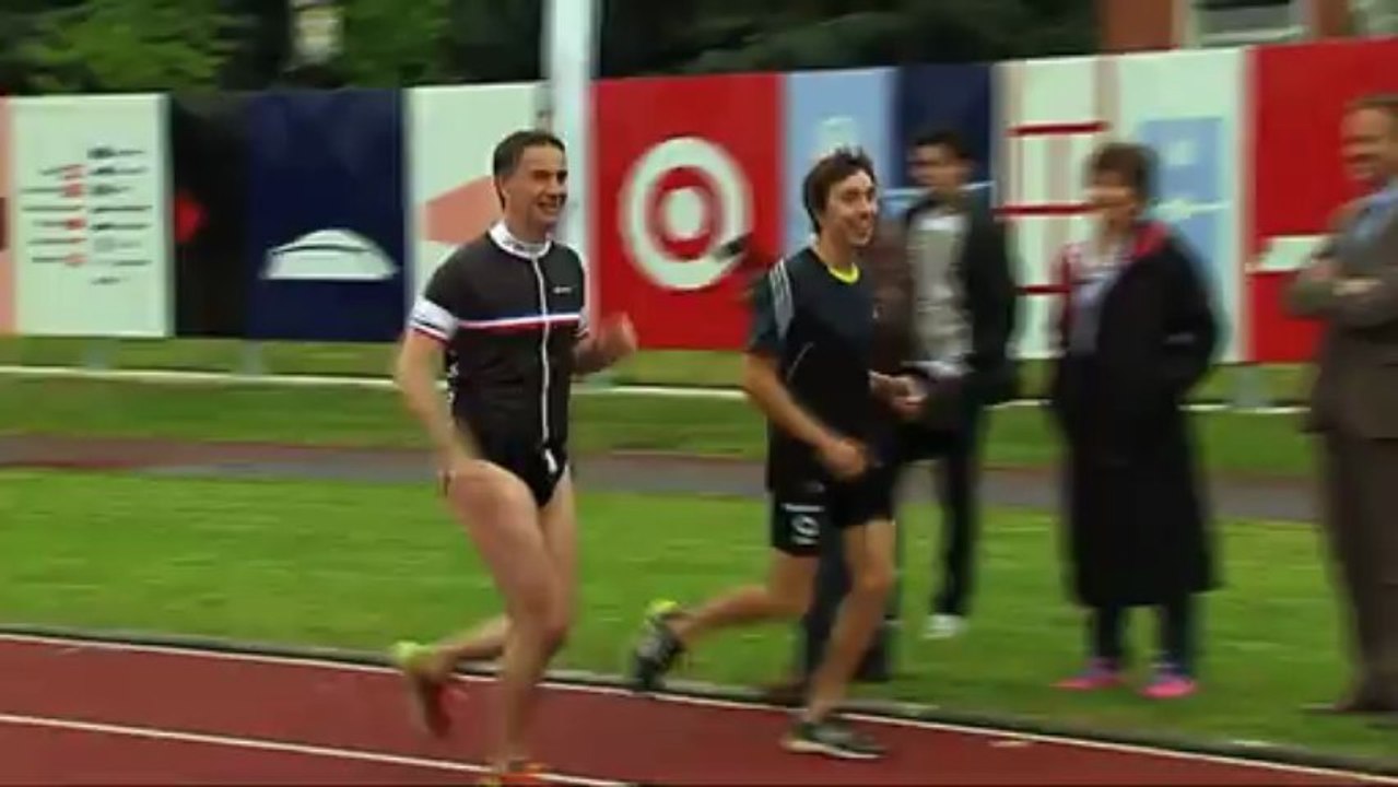 L'Equipe de France de triathlon initie les journalistes