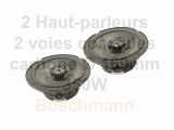 2 Haut-parleurs 2 voies coax. carbone Ø 169mm - 350W - Boschmann