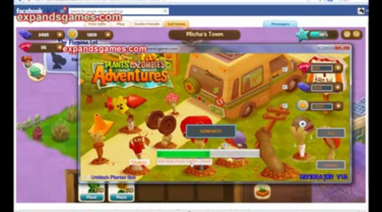 Plants vs Zombies adventures Hack \ Pirater \ FREE Download June - July 2013 Update