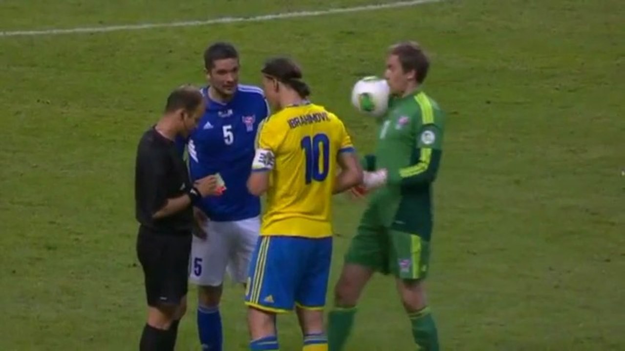 Quand Ibra zlatane le goal des Féroé