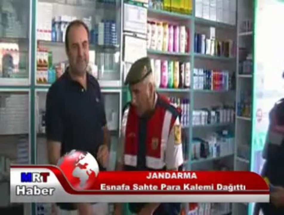JANDARMA SİDE'Lİ ESNAFA SAHTE PARA KALEMİ DAĞITTI