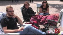 Napoli - La protesta degli operatori delle ''case famiglia'' -1- (11.06.13)