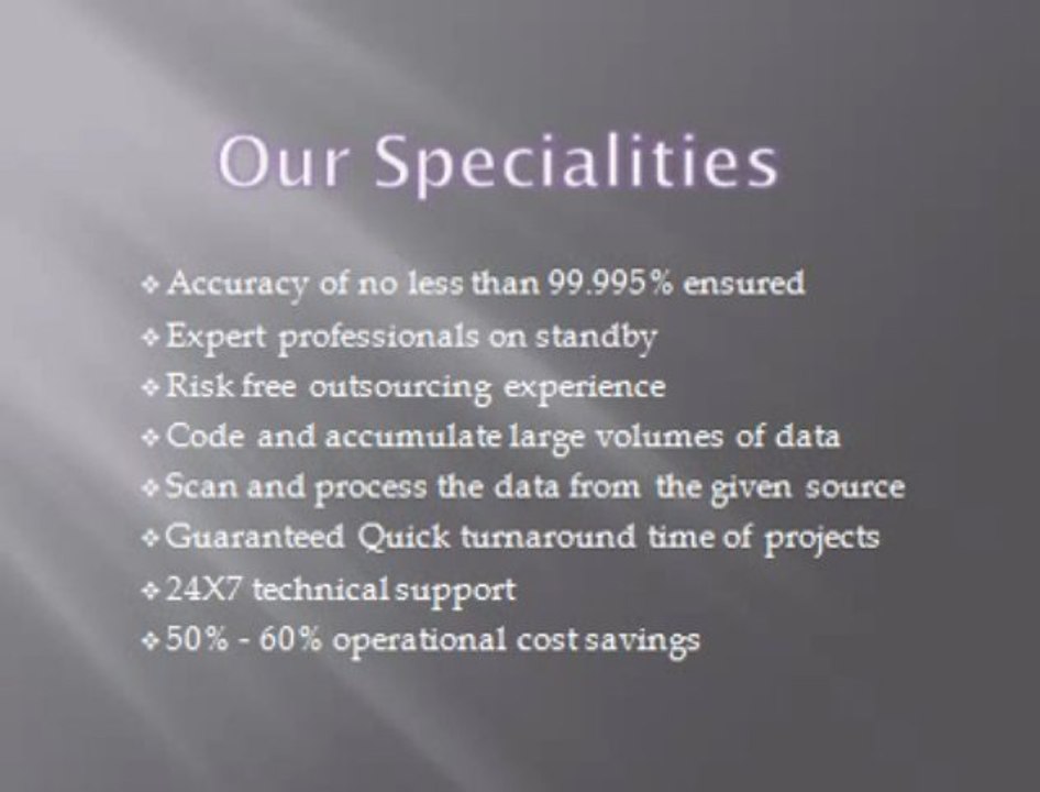 Outsourcing Data Entry Services