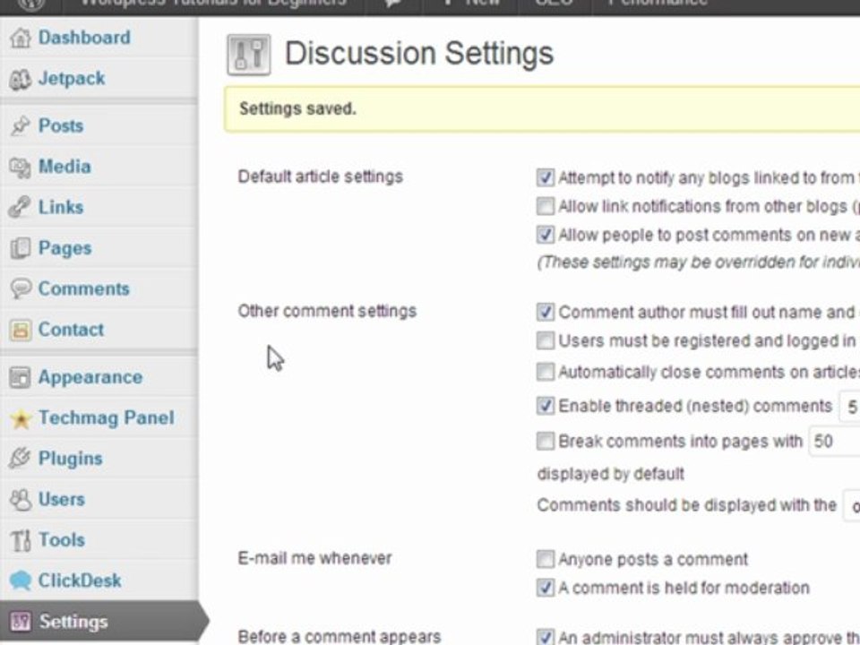 Remove Comments from WordPress Posts