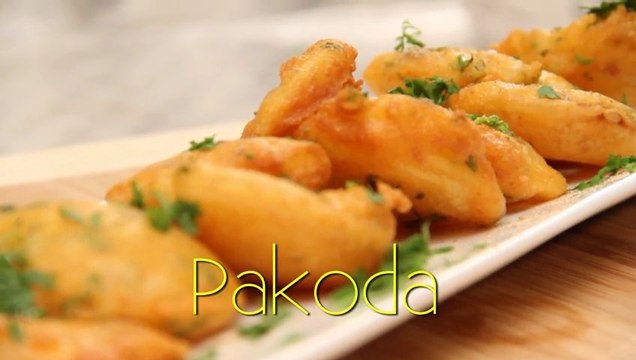 Pakoda - Potato & Onion Fritters - Vegetarian Fast Food Recipe by Ruchi Bharani [HD]