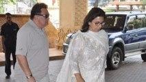 Rishi Kapoor With Wife Neetu Singh @ Priyanka Chopra's Father's Prayer Meet !