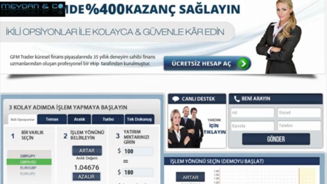 GFM Trader Platform ve Site Tanıtım Videosu