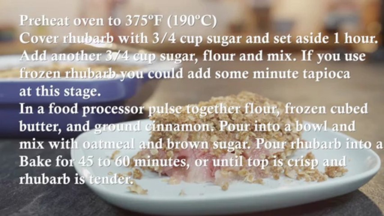 Rhubarb Crisp Recipe