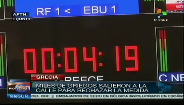 Exigencias de la troika dejan a los griegos sin televisión pública