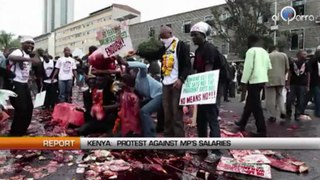 Kenya : Protest against MP’s salaries