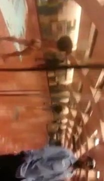 A naked man in a subway station!