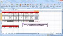 Comment appliquer une formule à plusieurs lignes et colonnes avec Excel 2007 ?
