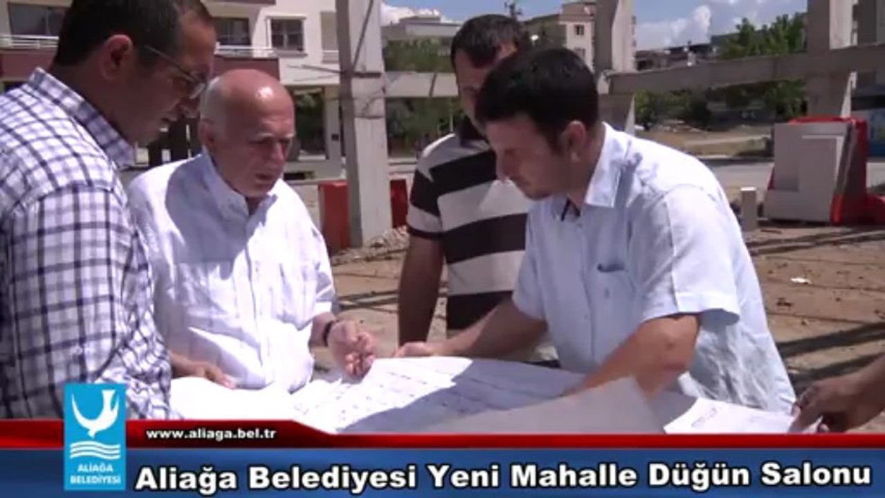 Aliağa Belediyesi Yeni Mahalle Düğün Salonu tamamlanıyor