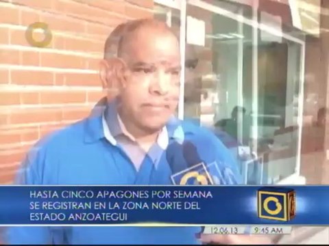 Habitantes del norte de Anzoátegui denuncian entre cuatro y cinco apagones semanales