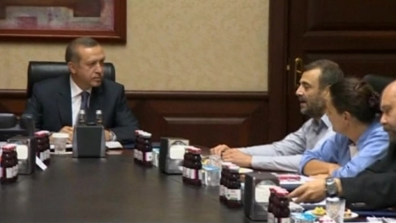 Turkish PM Erdogan meets protest representatives