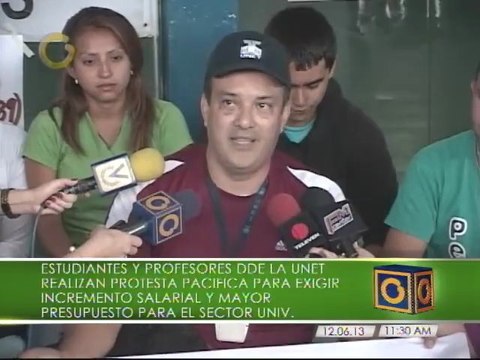 Profesores y estudiantes de la Unet realizan ayuno programado para exigir aumento salarial