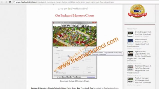 Backyard Monsters Cheats