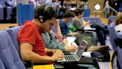 Greeks protest in Brussels over ERT shutdown