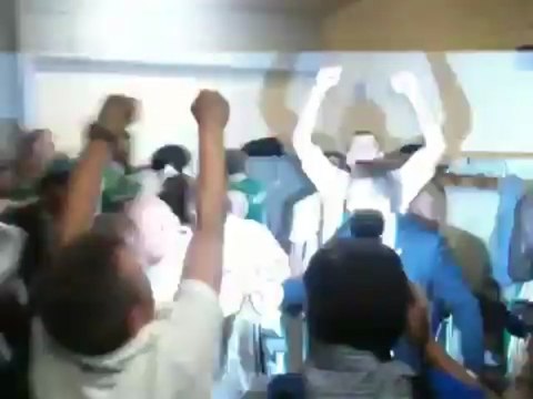 Πανηγυρισμοί του Παναθηναϊκού στα αποδυτήρια (4)