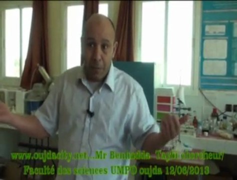 Mr Benhadda Taibi Professeur chercheur a la faculté des sciences UMP Oujda / Maroc
