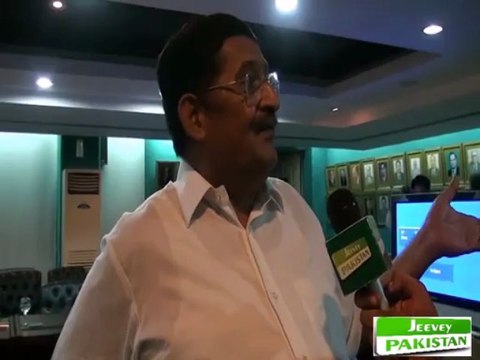 Khalid Pervaiz talking with Jeevey Pakistan News on Budget Speech in LCCI Lahore.