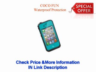 #1 Shopping 2012 Sale COCO FUN Waterproof Protection Case Cover For Apple iPhone 4 4S - (Multi Color) - Blue Best Price