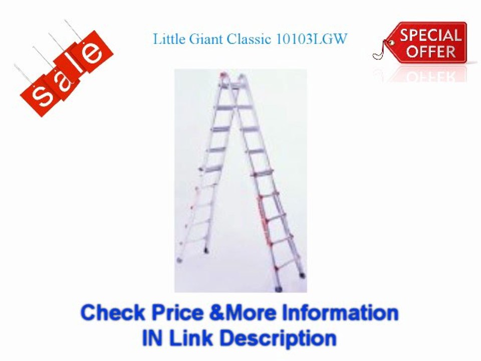 $$$ Buying Little Giant Classic 10103LGW 300-Pound Duty-Rating Ladder System with Work Platform, 22-Foot Best Deal