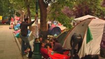 Demonstrators continue occupation of park