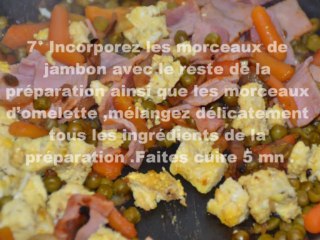 Recette rapide diététique riz cantonais