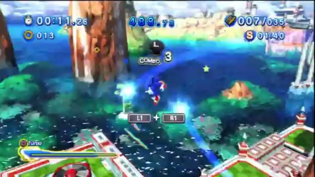 Sonic Generations - Seaside Hill Acte 2 - Défi 3 : Île aux figures
