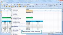 Comment insérer des bordures avec Excel 2007 ?