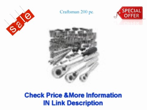 #!*1 Good Craftsman 200 pc. Mechanics Tool Set with Molded Carry Case #33200 Best Deal