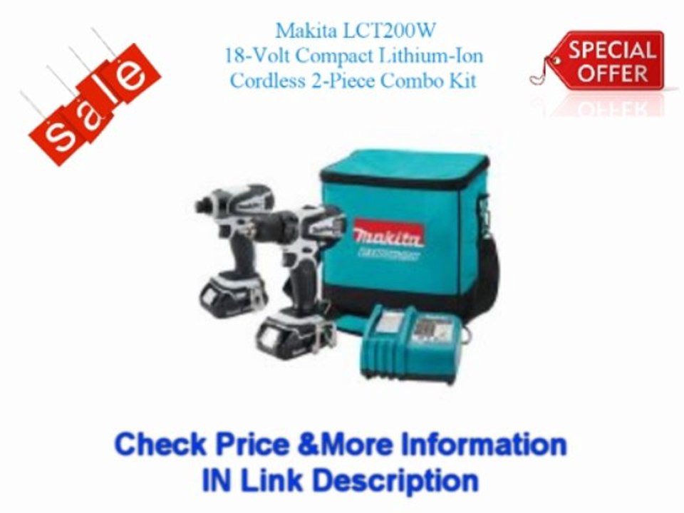 %% Shipping Online Makita LCT200W 18-Volt Compact Lithium-Ion Cordless 2-Piece Combo Kit for sale