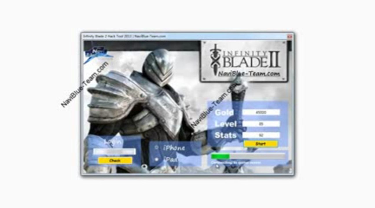 Infinity Blade 2 Hack Tool 2013 (iPhone, iPad) Gold, Level, Stats