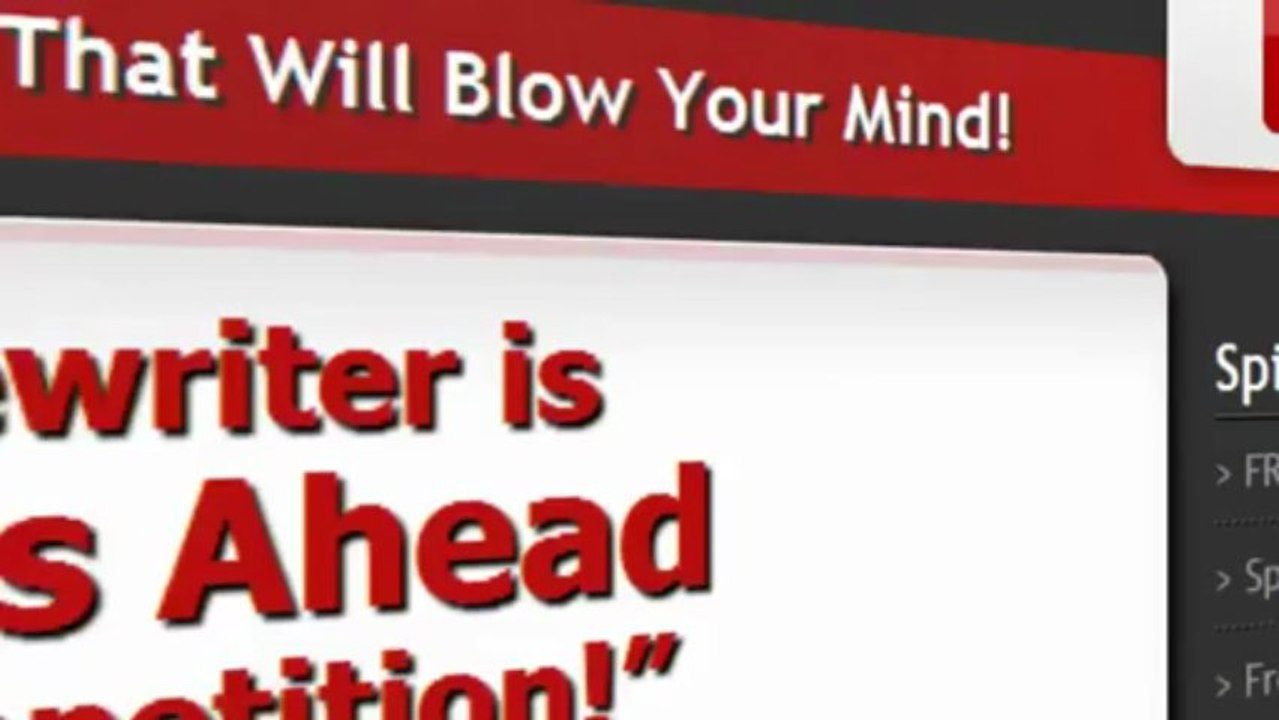 Best Article Spinner 2013