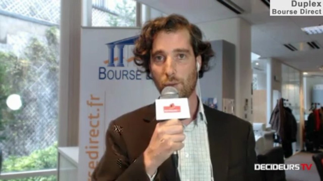 13/06/13 : Les Experts de Bourse Direct dans l'émission "Duplex Bourse" sur Décideurs TV