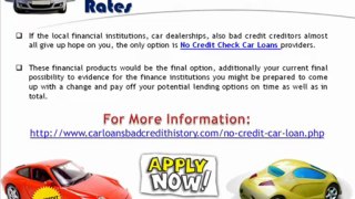 Guaranteed No Credit Check Auto Loans With All Types Of Credit