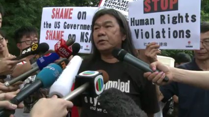 HK protesters march to US Consulate in support of Snowden