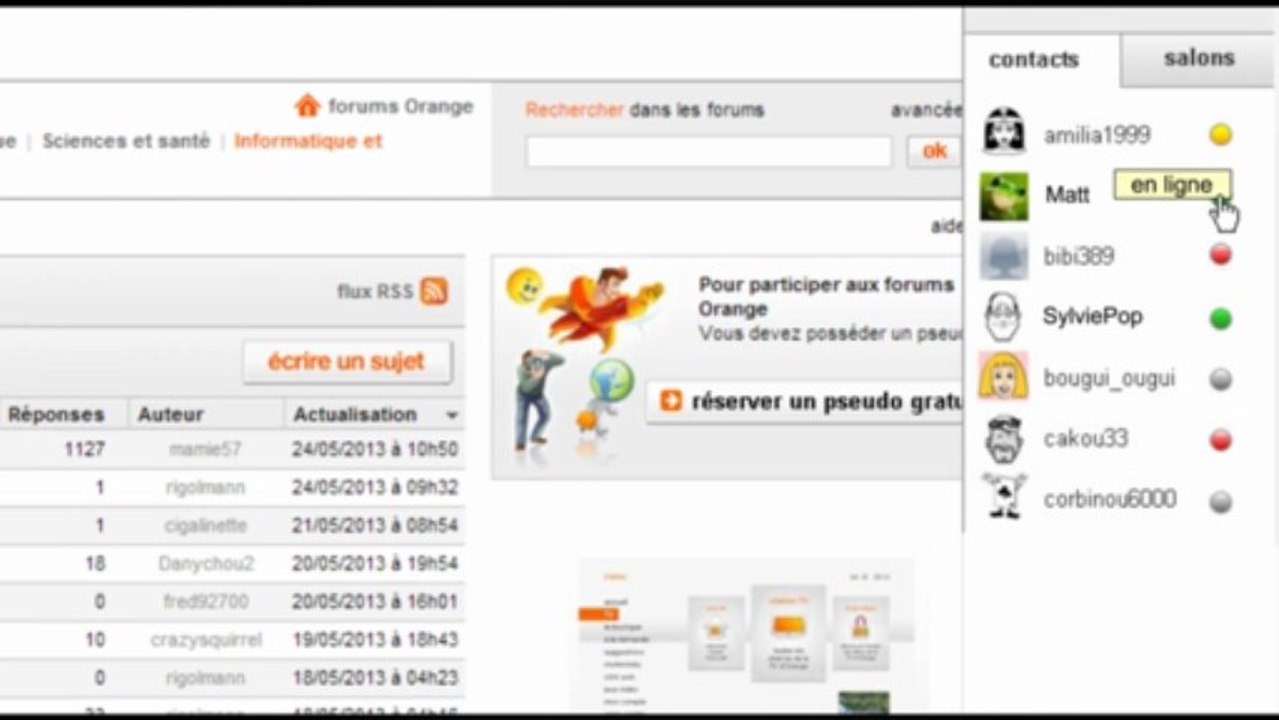 Découvrez le nouveau tchat Orange - Vidéo Dailymotion