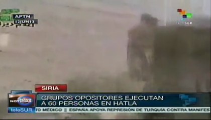 Siria: Grupos opositores ejecutan a 60 personas en Hatla