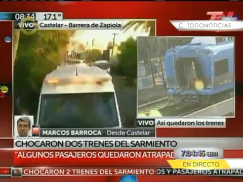Chocaron dos trenes en las cercanías Buenos Aires, con un número sin confirmar de fallecidos