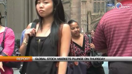 Global stock markets plunge on thursday