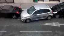 Woman Parking Her Car