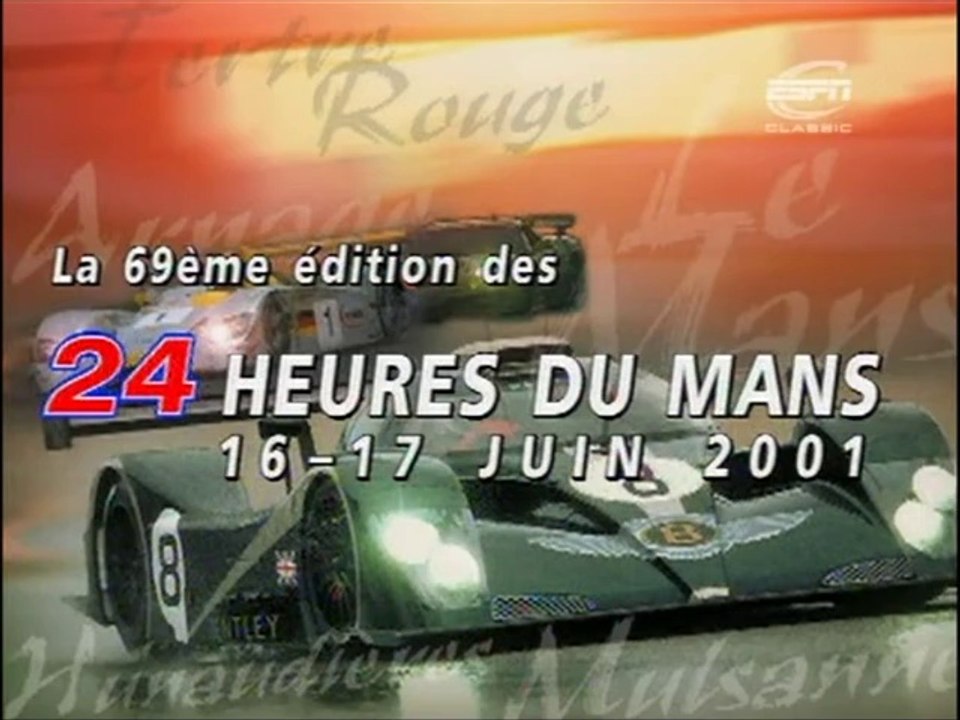 Affiche officielle 24 heures du Mans 2001, Official poster Le