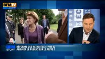 BFM STORY: Retraites, faut-il aligner le public sur le privé? - 13/06