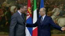 Roma - Incontro Letta- Aleksandar Vucic (12.06.13)