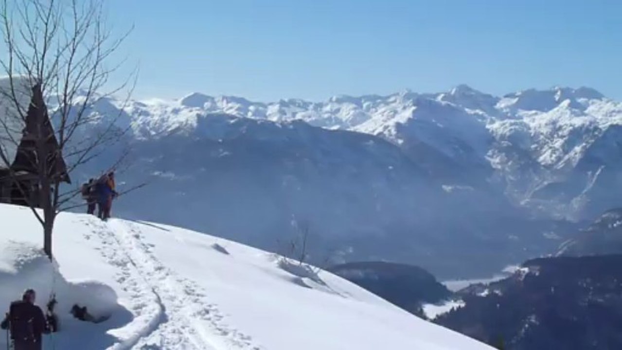 Le petit village et la vallée de Bohinj