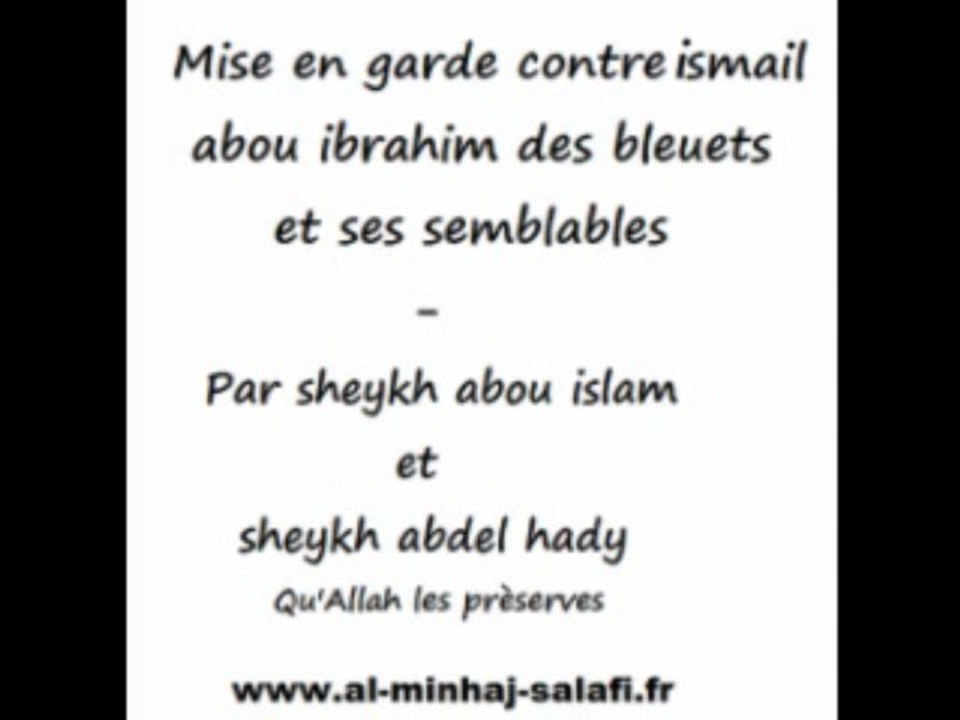 Mise en garde Ismail de Marseille