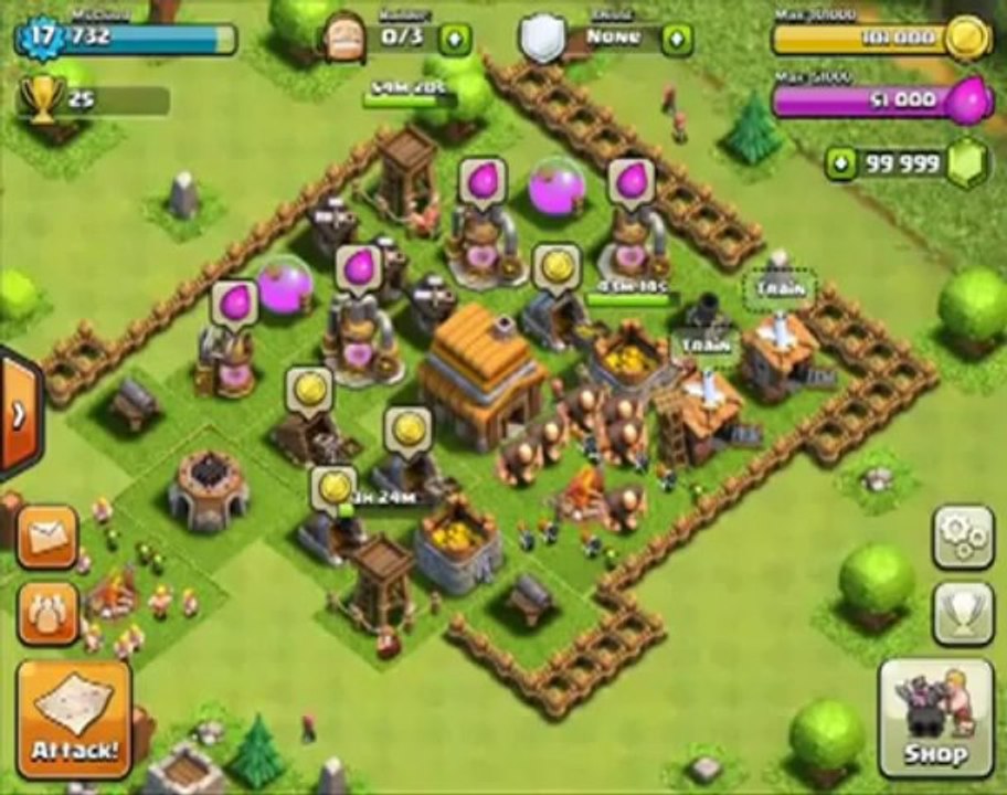 Clash of clans cheats and Clash of clans hack + 999,999 GEMS June 2013