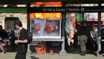 Confrontos no Chile por estudo universitário